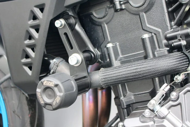 Слайдеры рамы мотоцикла с черными кронштейнами GSG 4060255-S64-SH