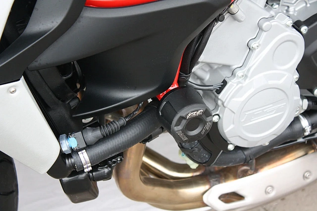 Слайдеры рамы мотоцикла с черными кронштейнами GSG 40602-M6-SH-DS